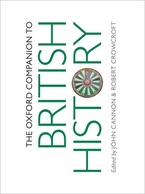 cover image of The Oxford Companion to British History